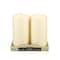 12 Packs: 2 ct. (24 total) Ivory Pillar Candle Pair by Ashland&#xAE;